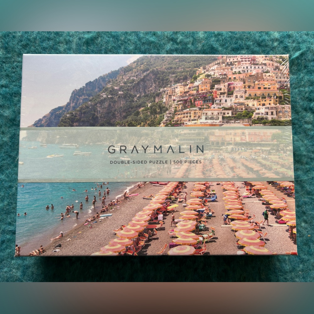 NIP Gray Malin Double-Sided Italy Puzzle by Galison for Anthropologie, 500 pcs.